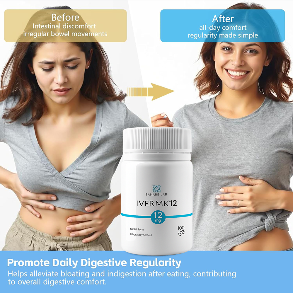 IVERMK 12mg 100 Tablets - Sanare Lab