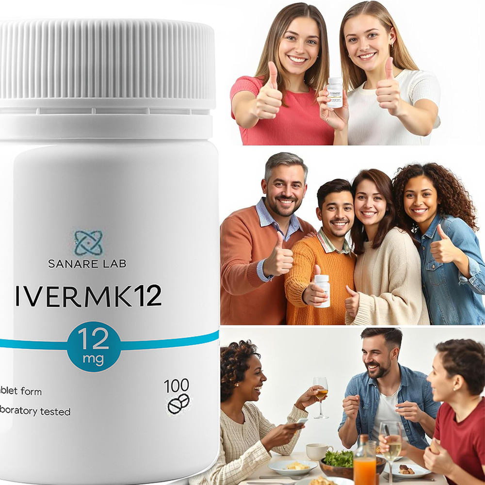 IVERMK 12mg 100 Tablets - Sanare Lab