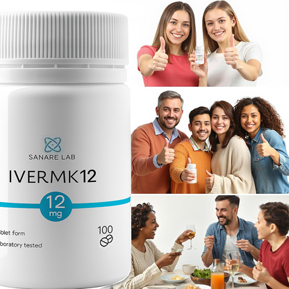 IVERMK 12mg 100 Tablets - Sanare Lab