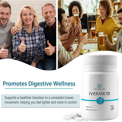 IVERMK 12mg 100 Tablets - Sanare Lab